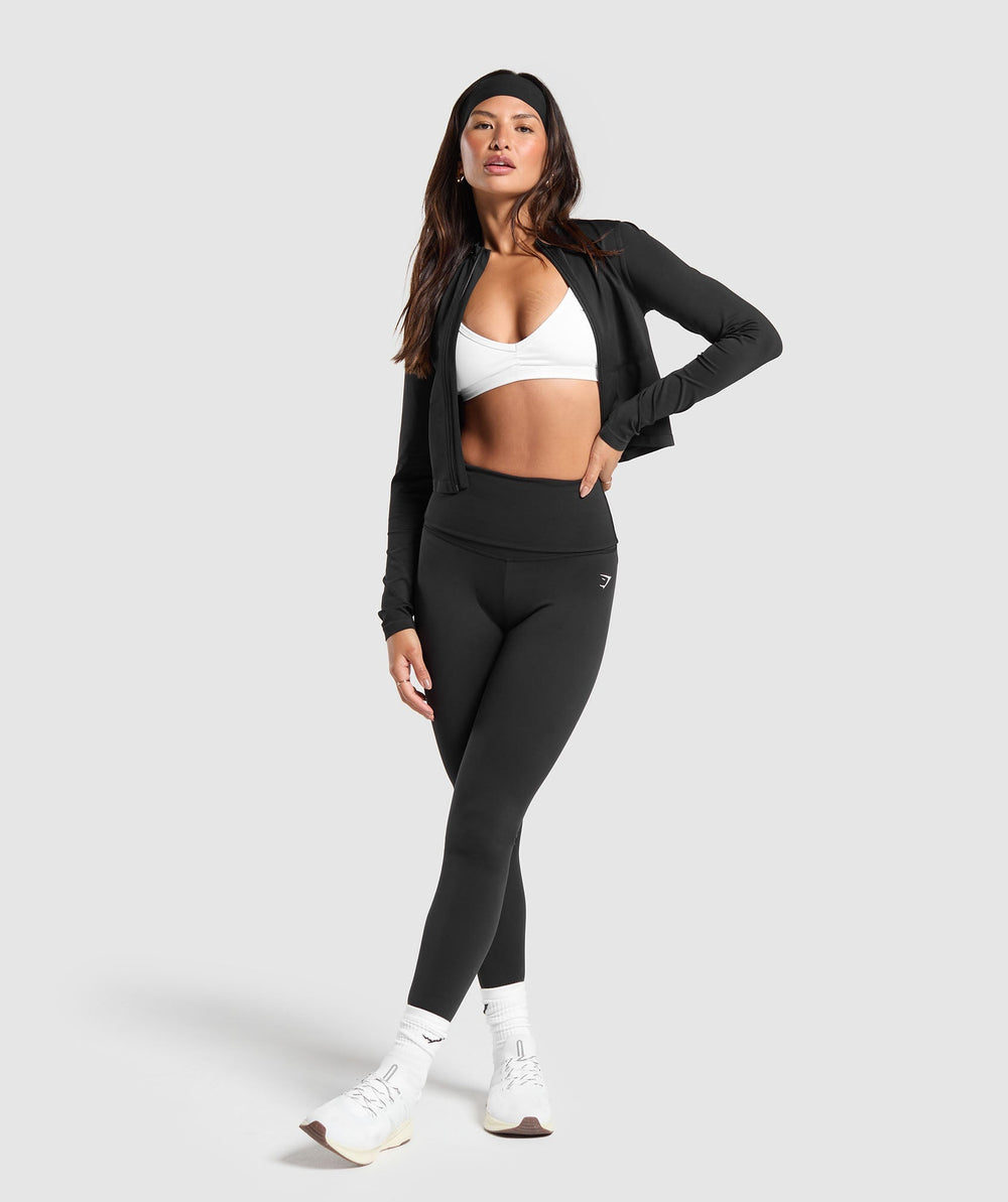 Everyday Seamless Zip Tracktop Black