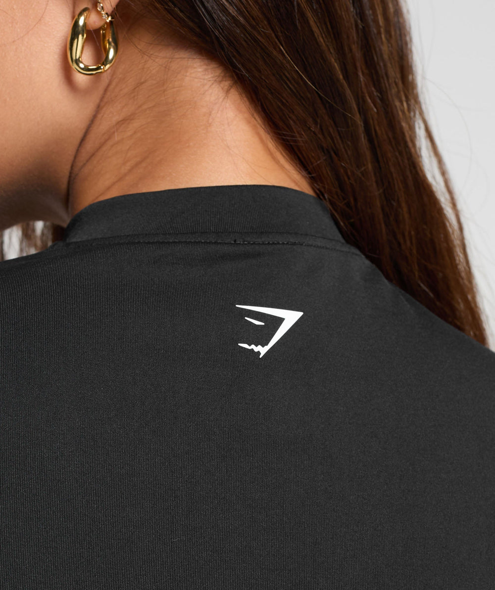 Everyday Seamless Zip Tracktop Black