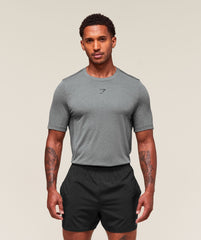 Lightweight Seamless T-Shirt Light Grey/Smokey Grey