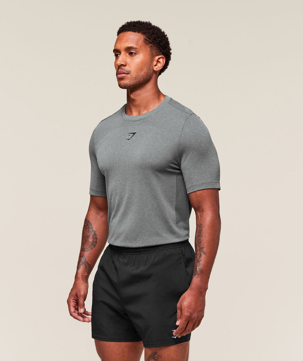 Lightweight Seamless T-Shirt Light Grey/Smokey Grey