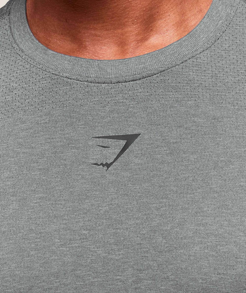 Lightweight Seamless T-Shirt Light Grey/Smokey Grey