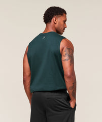 Worn Graphic Tank Deep Petrol Blue