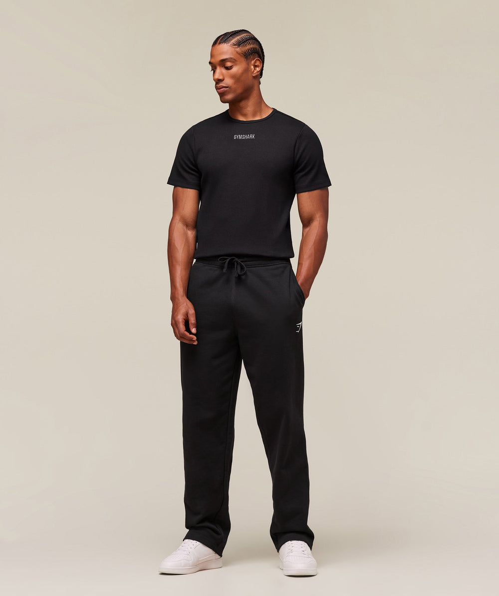 Premium Ribbed T-Shirt Black
