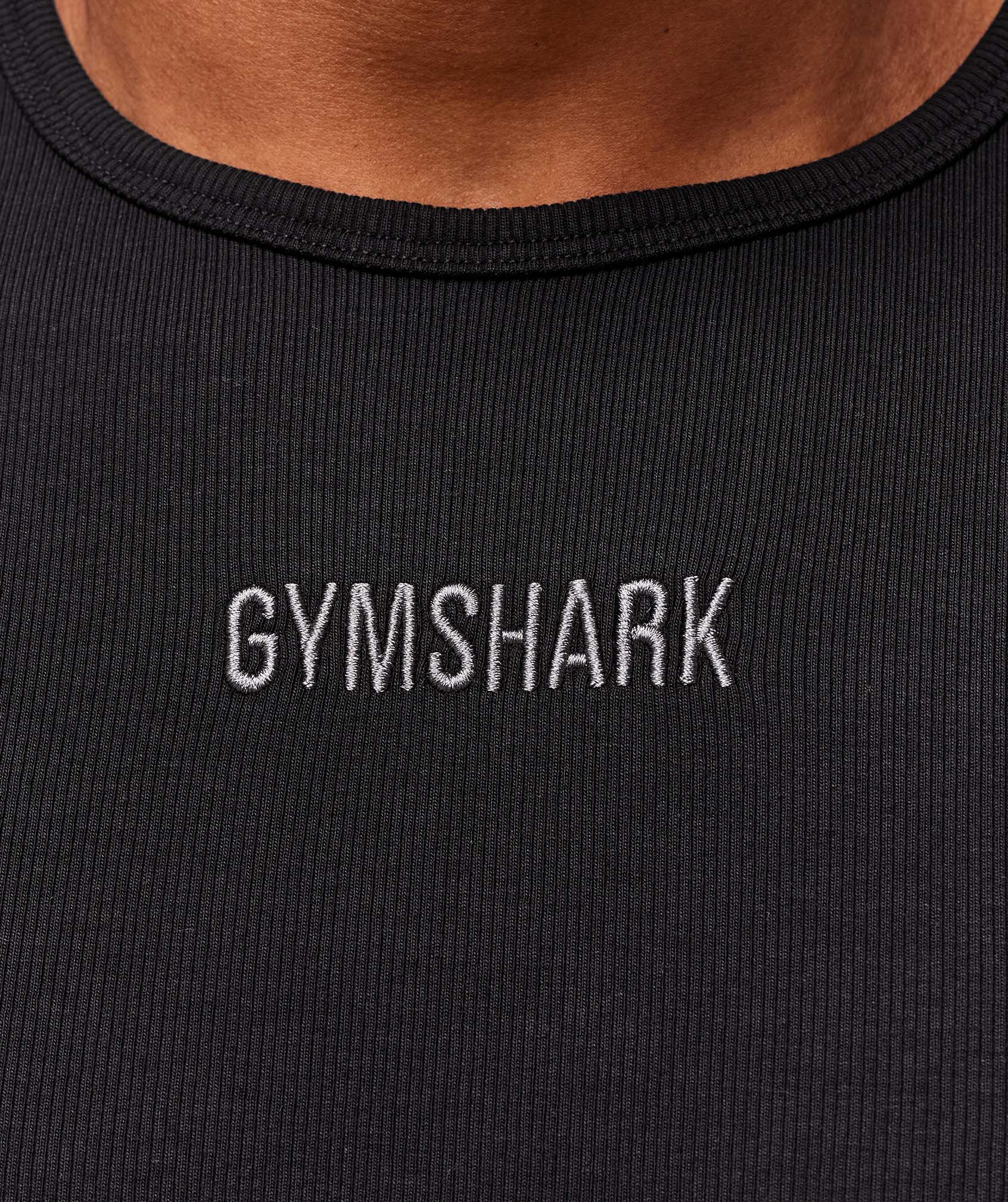 Premium Ribbed T-Shirt Black