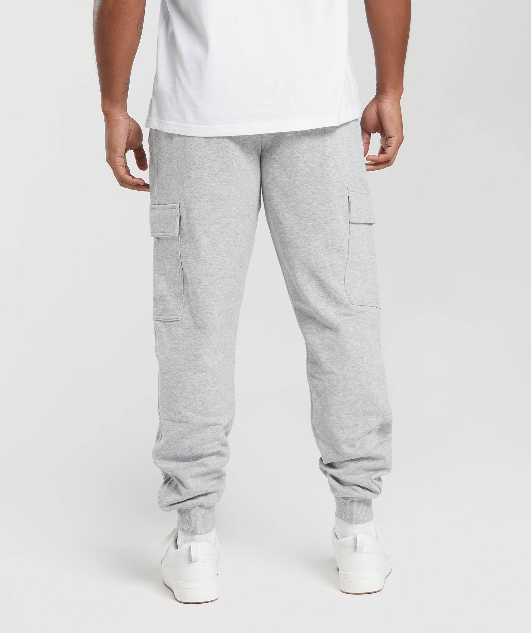 Rest Day Essentials Cargo Joggers Light Grey Core Marl