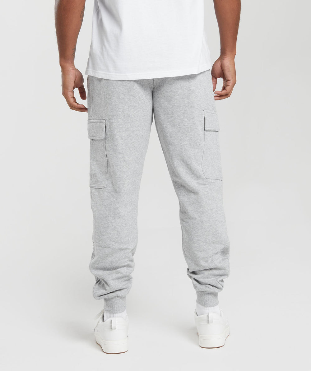 Rest Day Essentials Cargo Joggers Light Grey Core Marl
