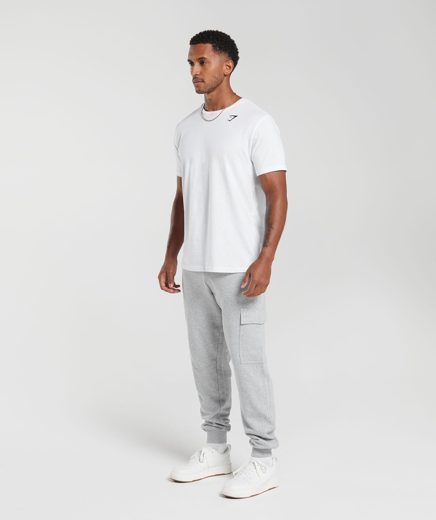 Rest Day Essentials Cargo Joggers Light Grey Core Marl