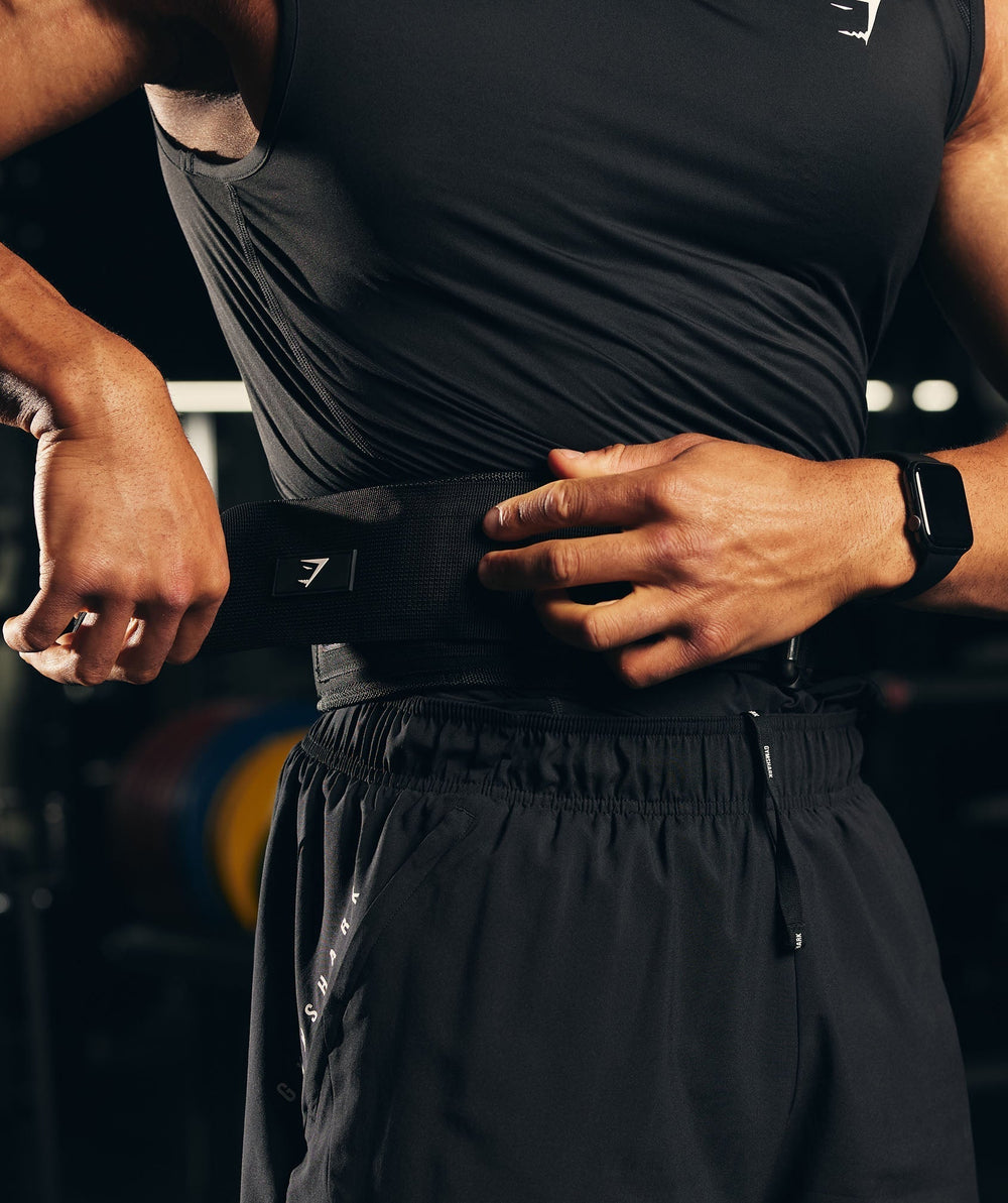 Velcro Weightlifting Belt Black