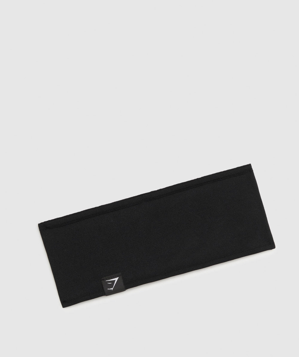 Diffuse Single Layer Sweat Headband Black