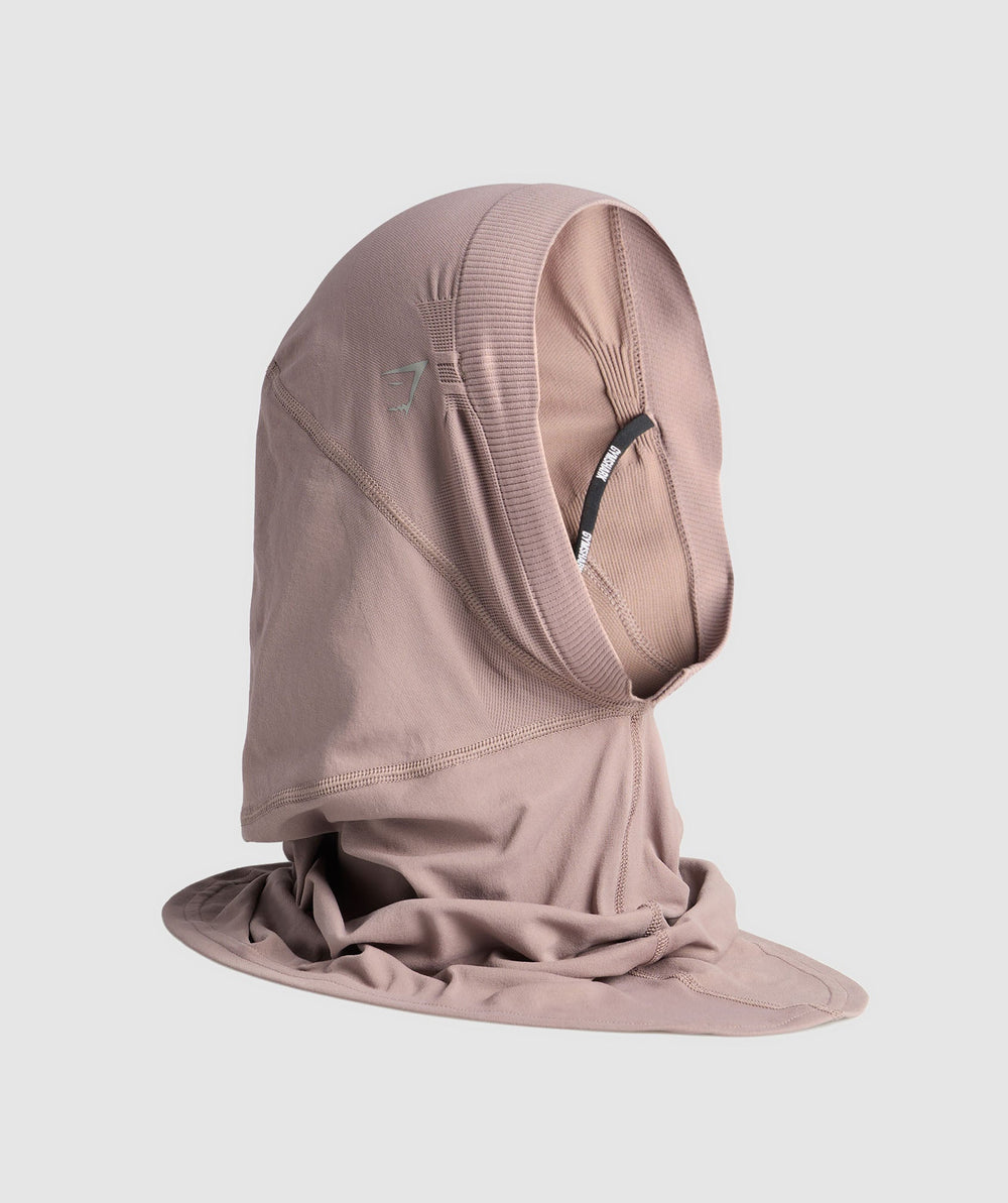 Seamless Sports Hijab Powder Mauve