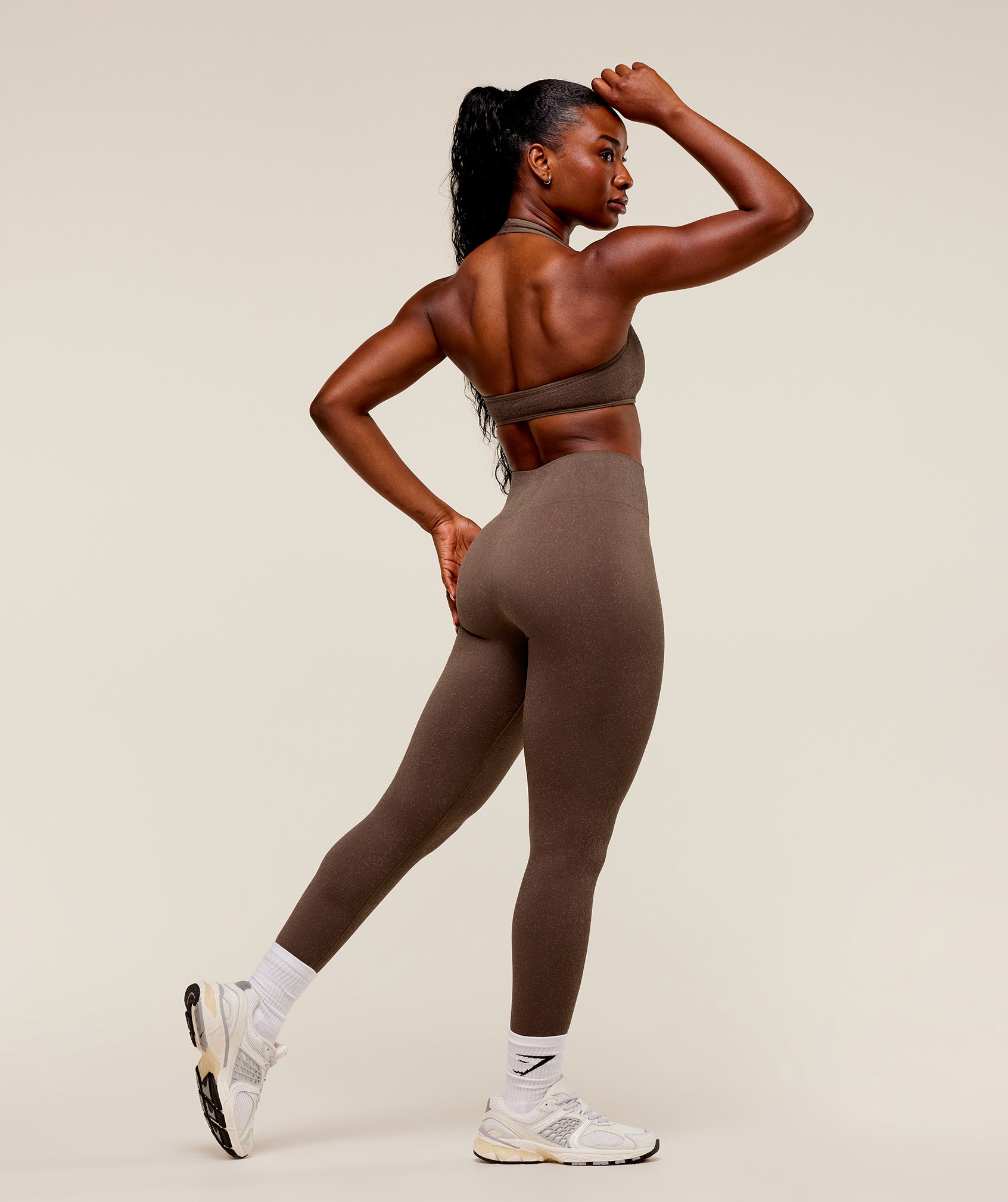 Adapt Fleck x Whitney Leggings Soft Brown/Chestnut Pink