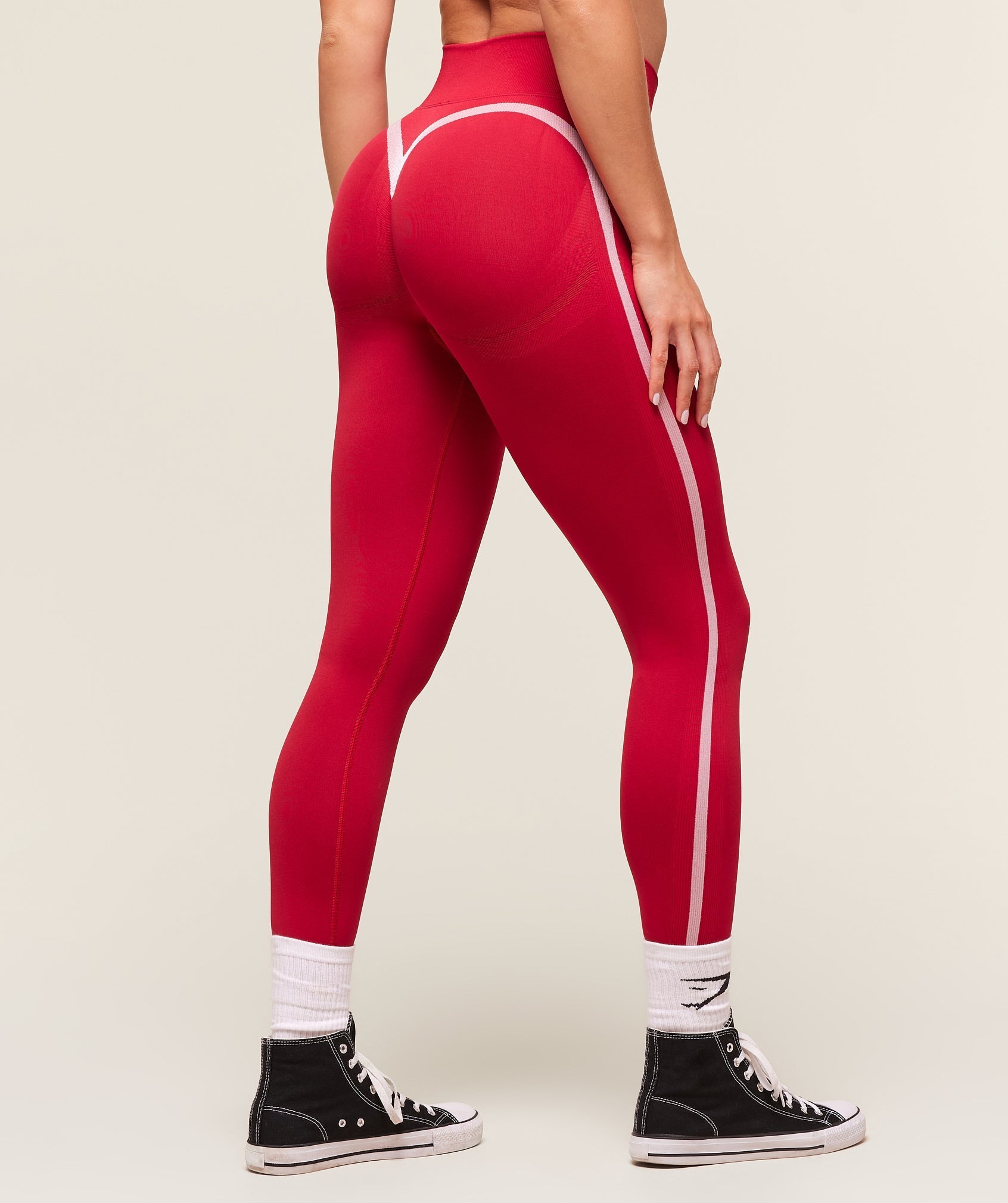 Lift Varsity Seamless Leggings Carmine Red