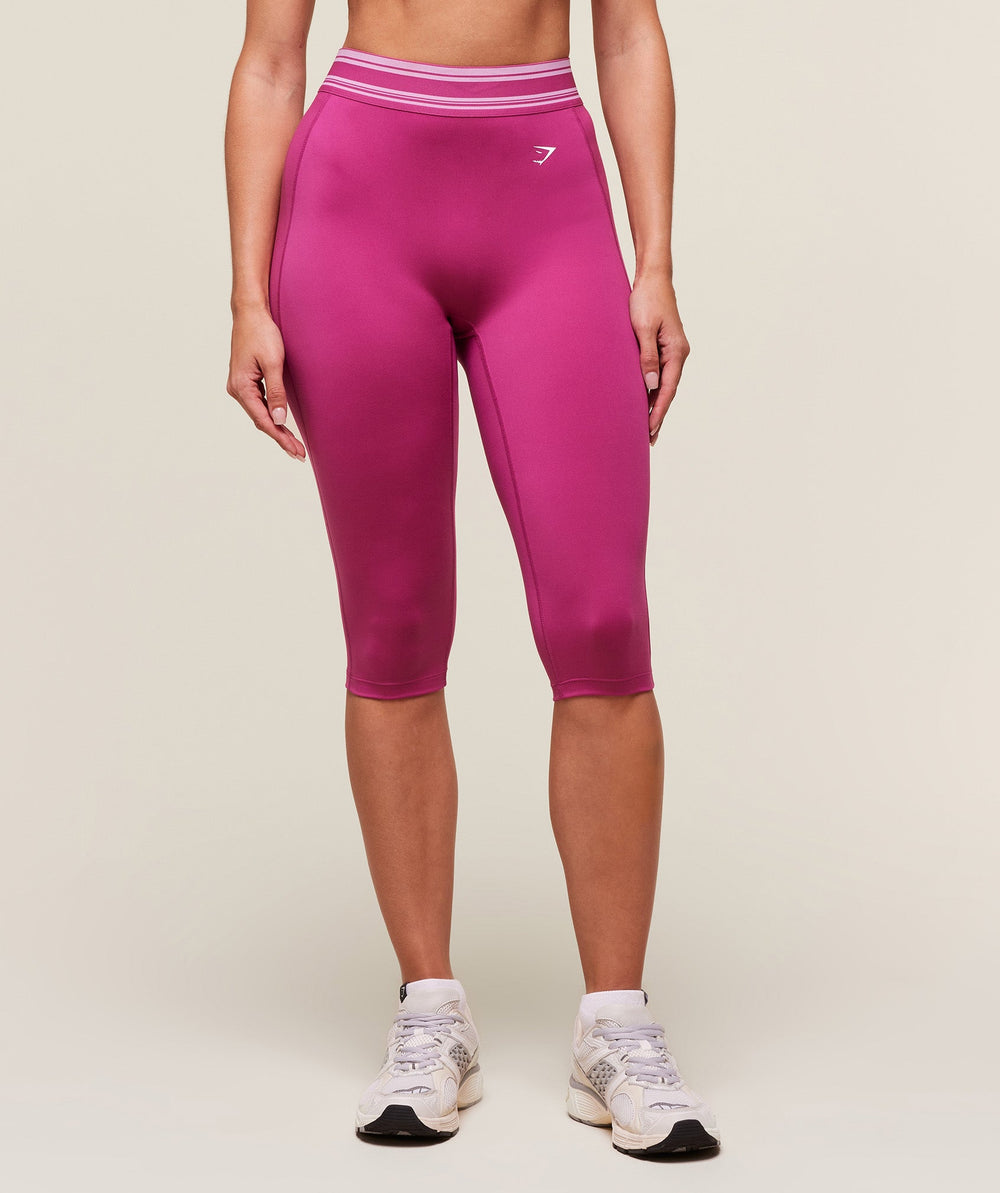 Retro Capri Leggings Winning Pink