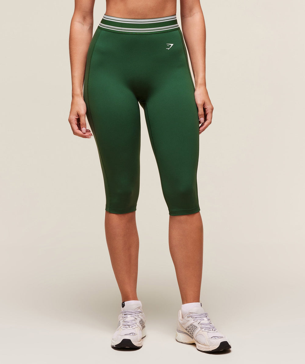 Retro Capri Leggings Classic Green