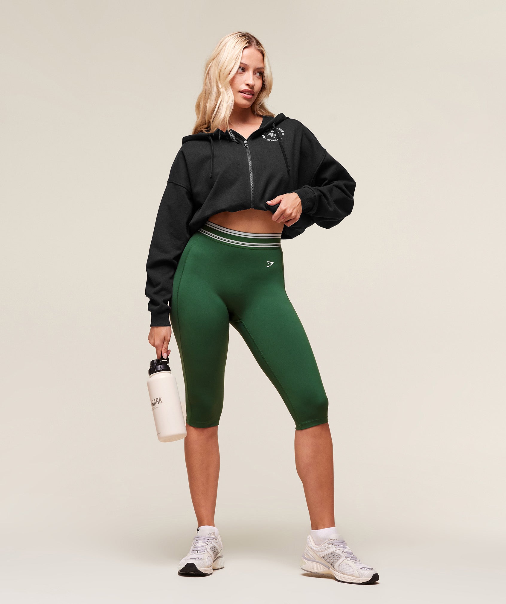 Retro Capri Leggings Classic Green
