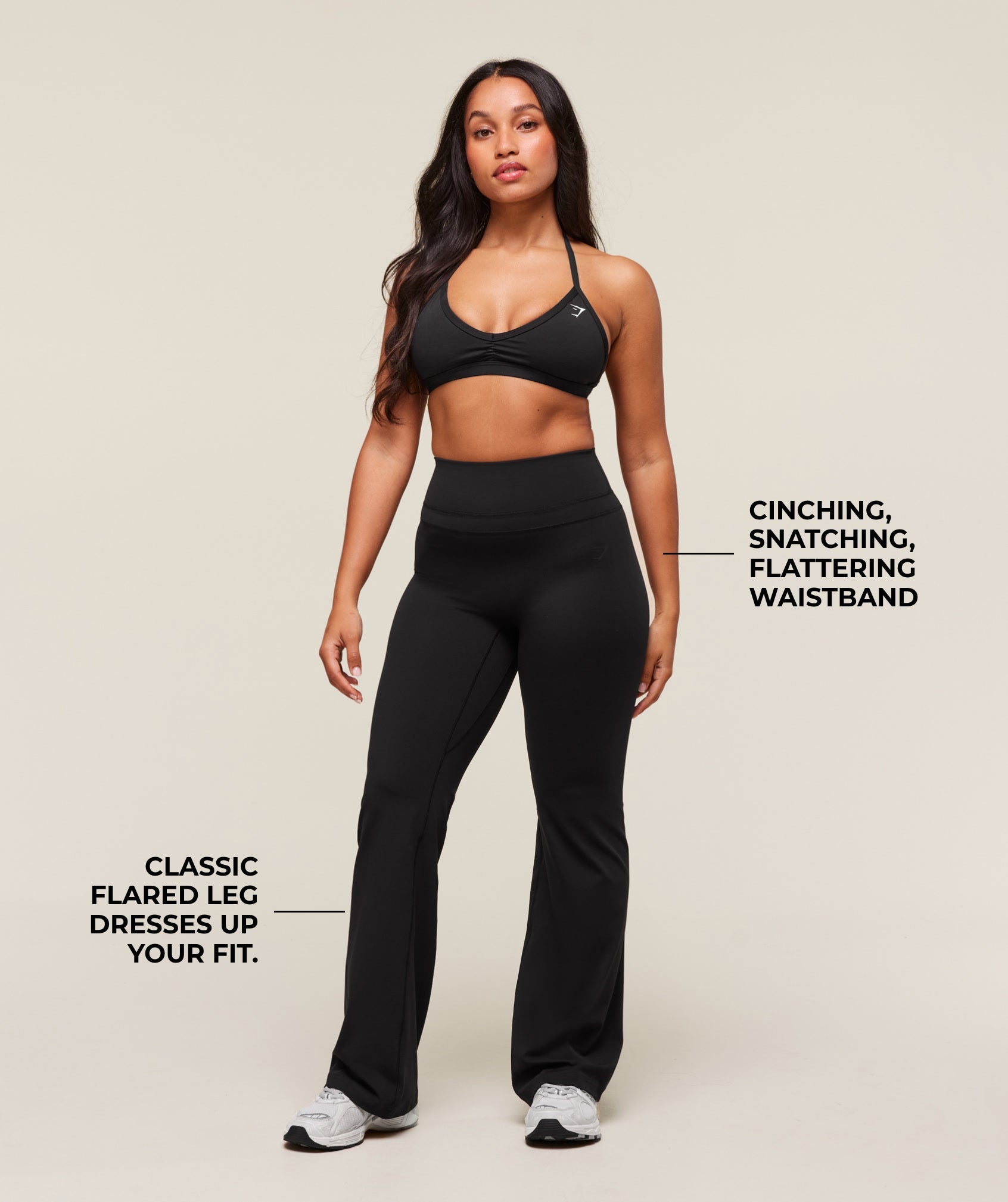 Whitney Flared Leggings Black