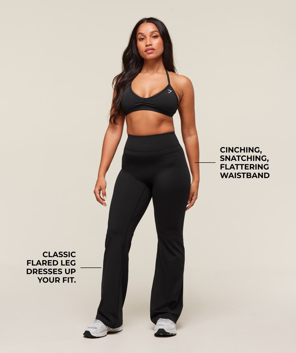 Whitney Flared Leggings Black
