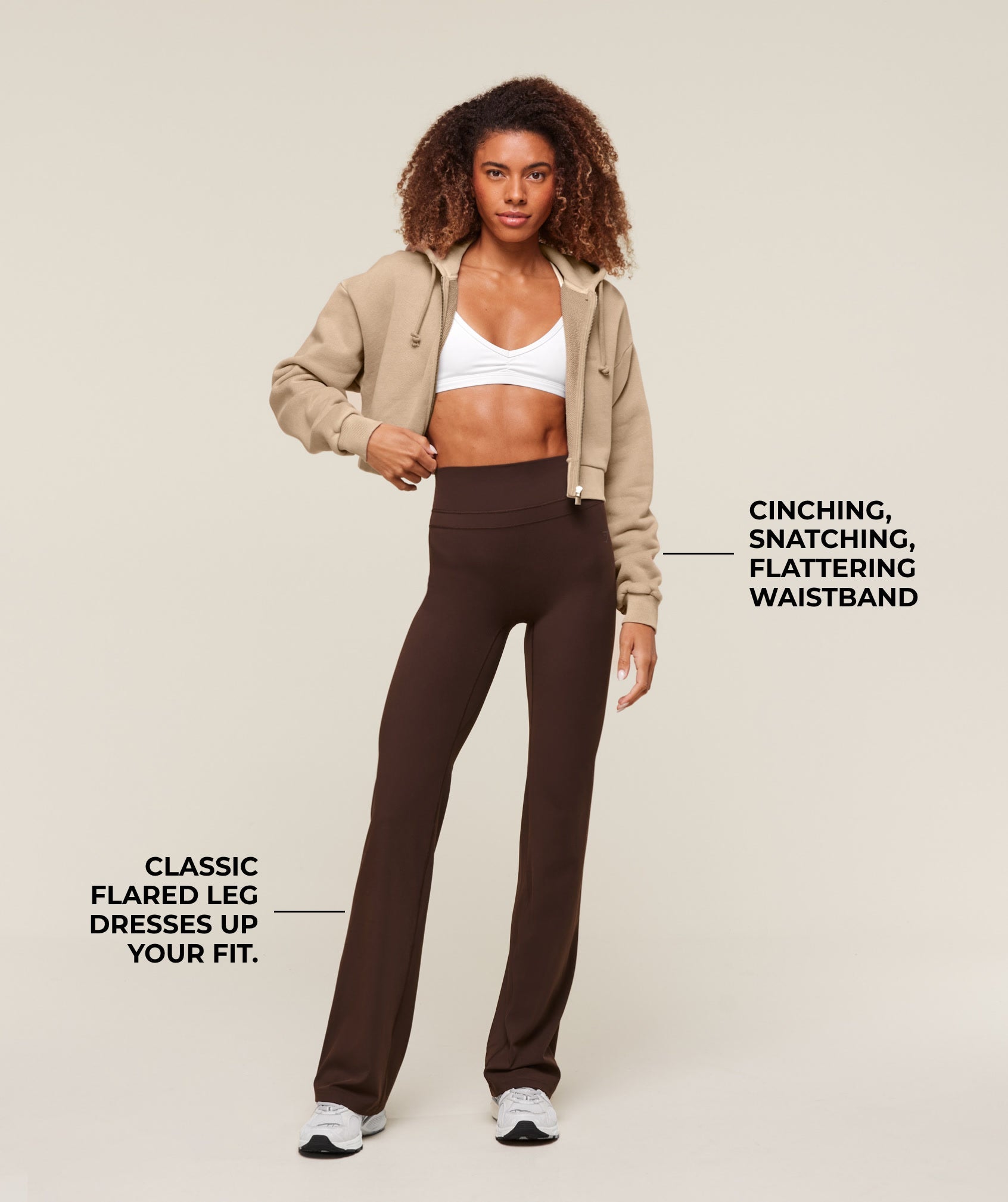 Whitney Flared Leggings Depth Brown