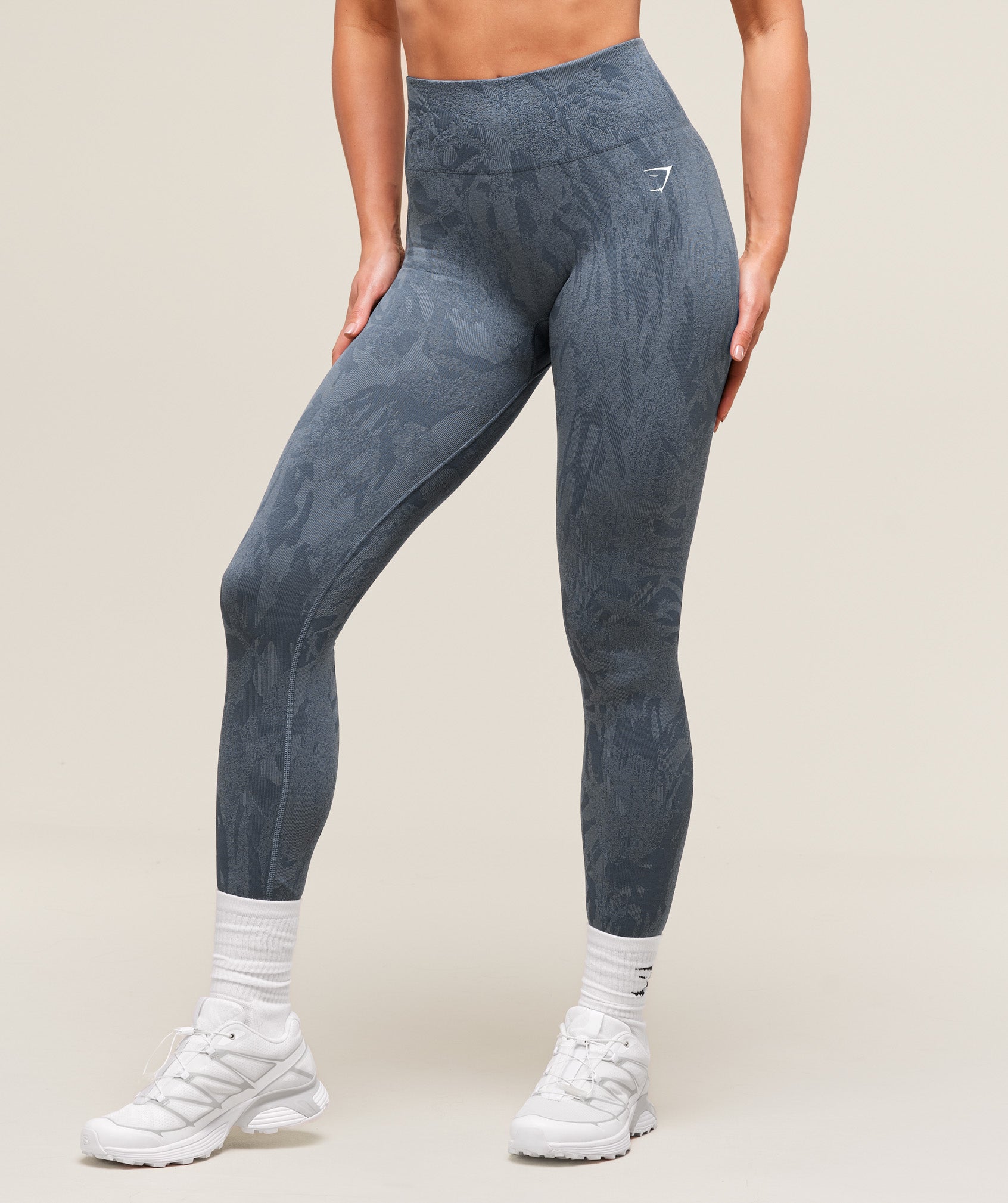 Adapt Camo Seamless Leggings Blue