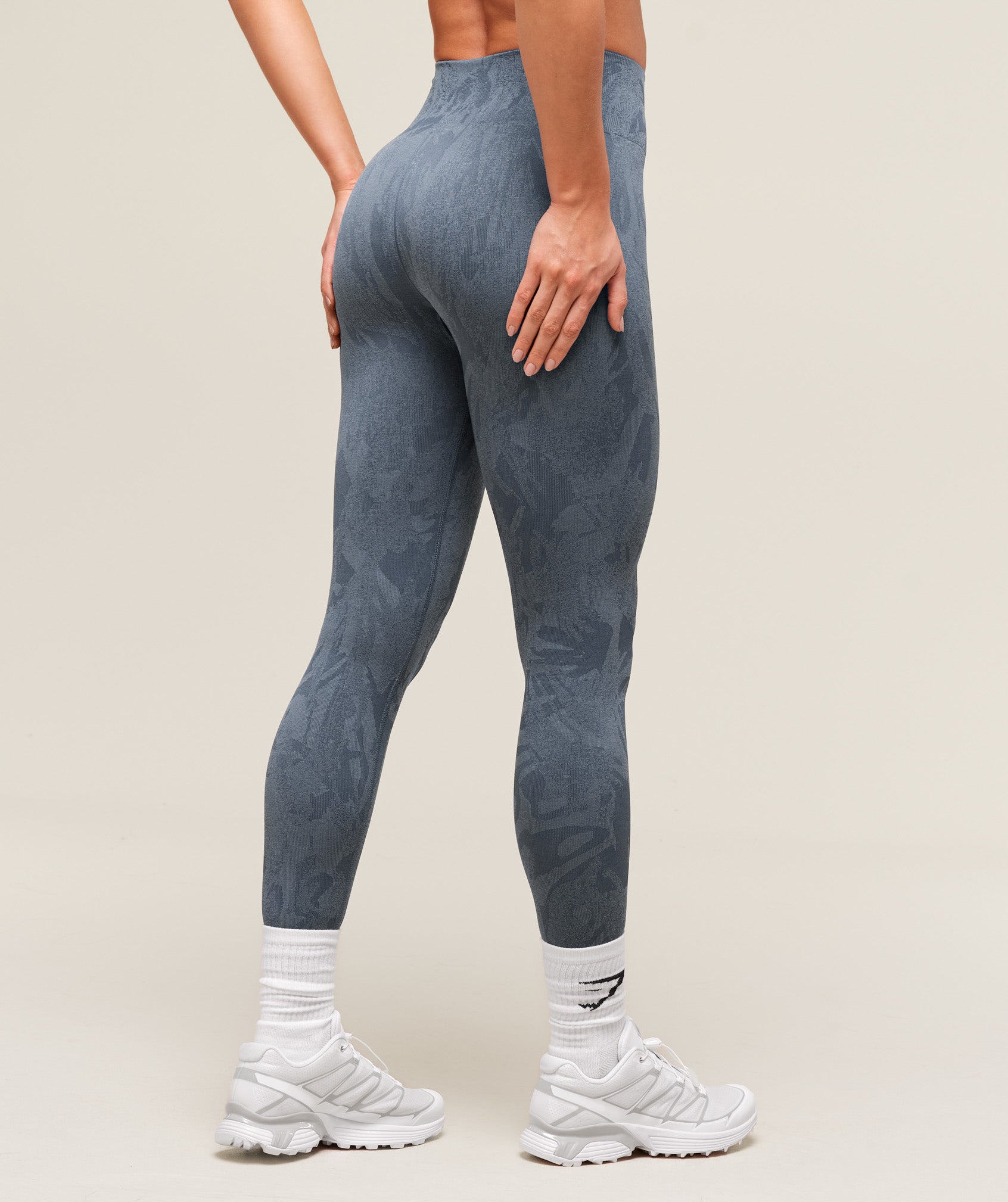 Adapt Camo Seamless Leggings Blue