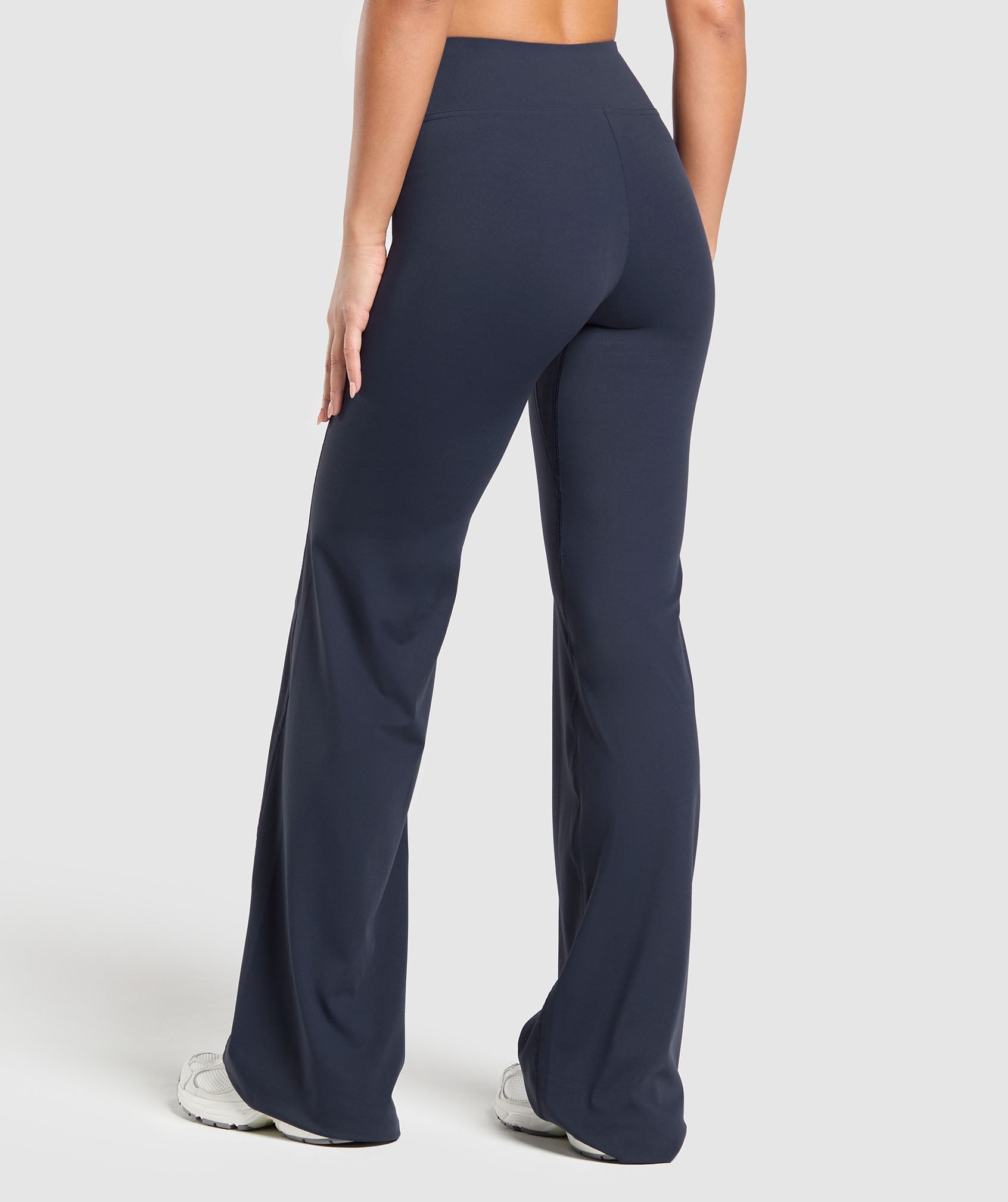 Crossover Flared Leggings Heavy Blue