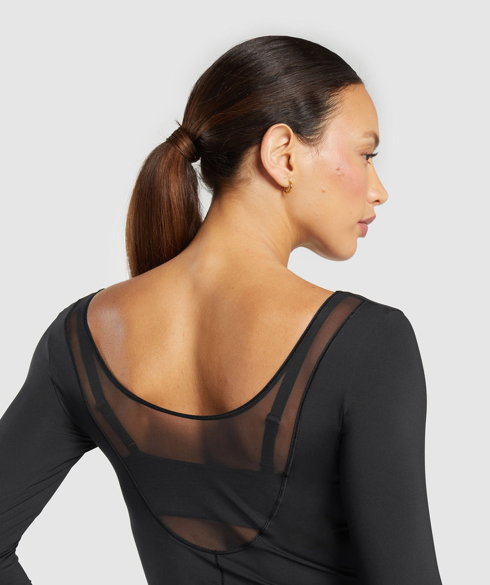 Elevate Long Sleeve Top Black