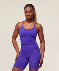 Energised Seamless Crop Top Cobalt Purple
