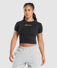 Soft Life Baby Tee Black