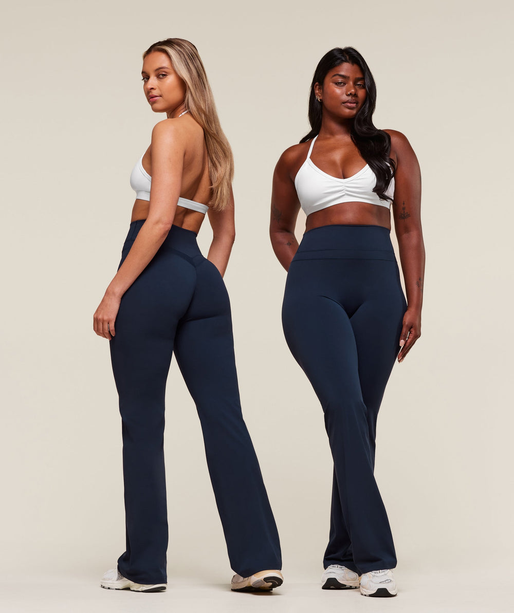 Whitney Flared Leggings Navy
