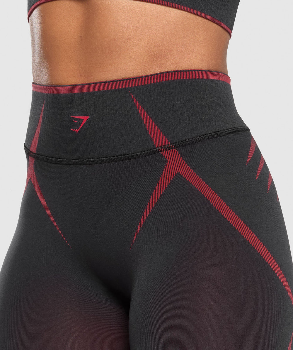 Apex Lift Seamless Leggings Black/Carmine Red