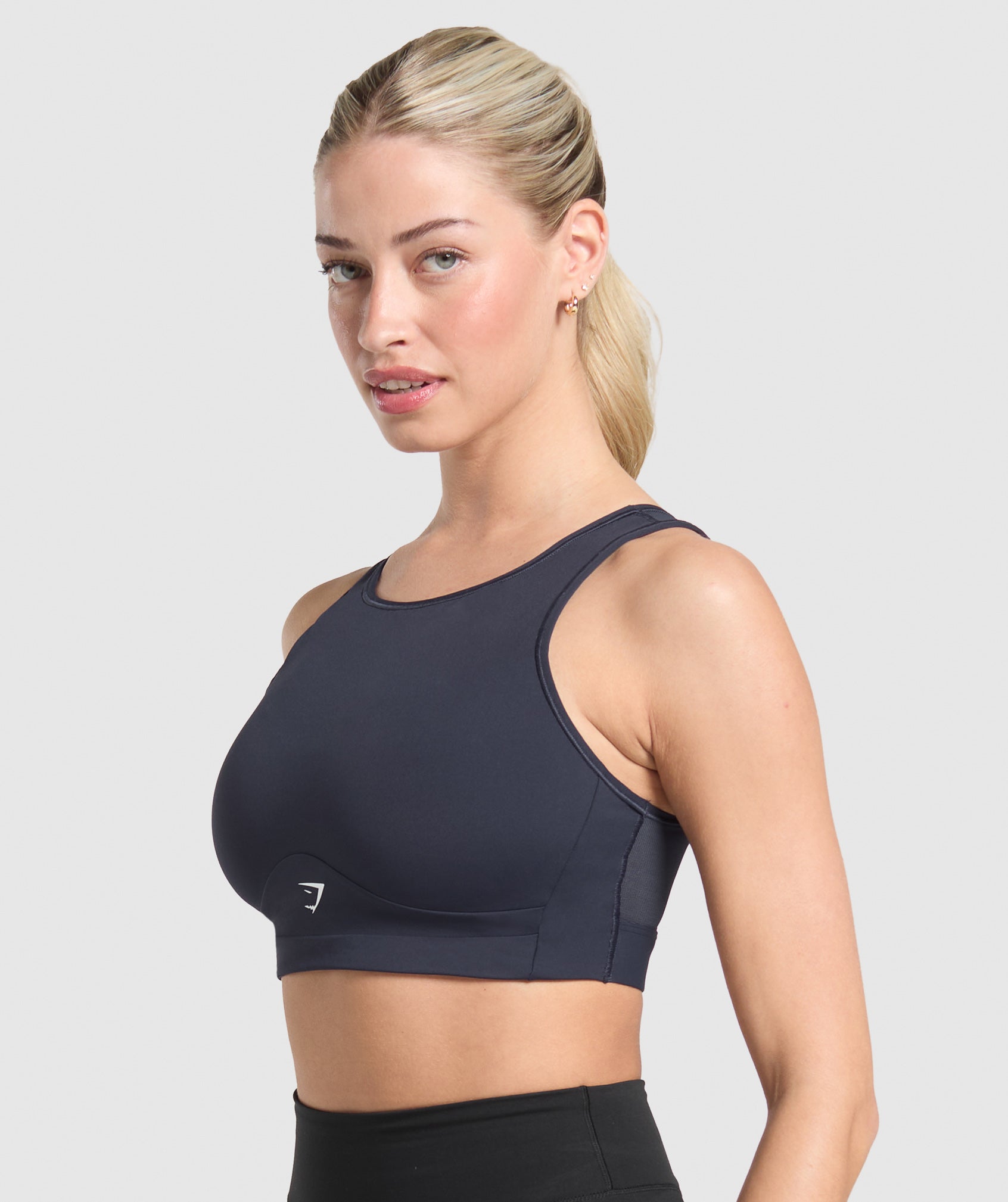 Mesh Back Sports Bra Heavy Blue