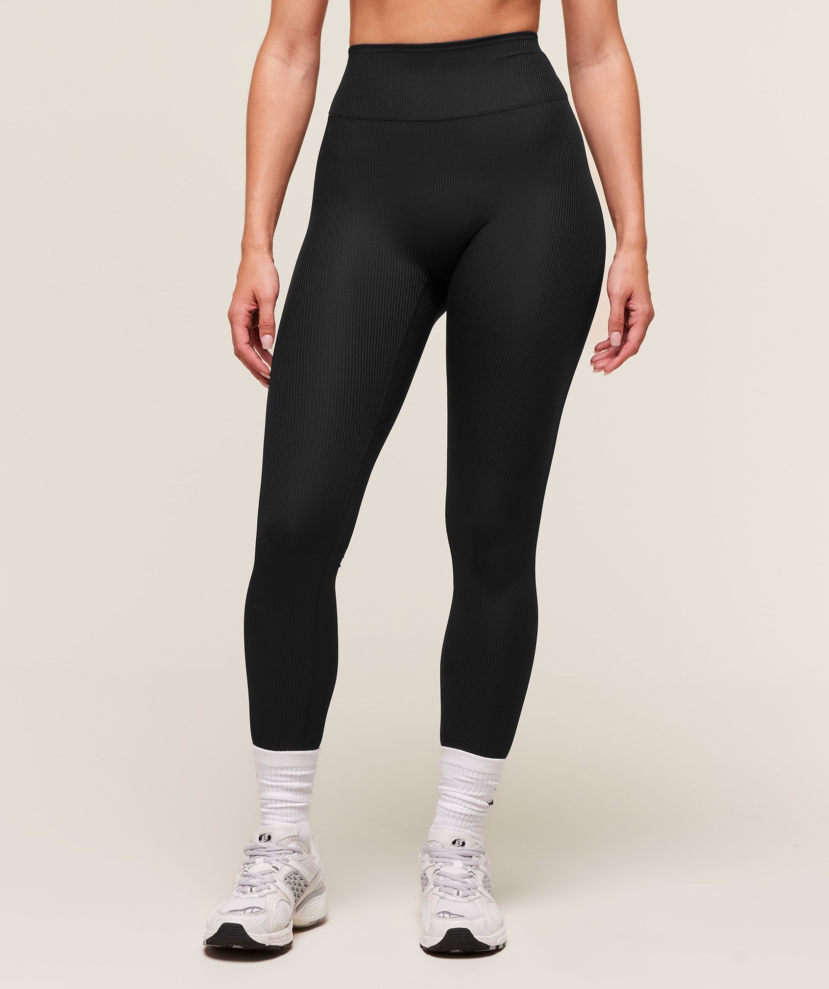Ribbed Contour Leggings Black