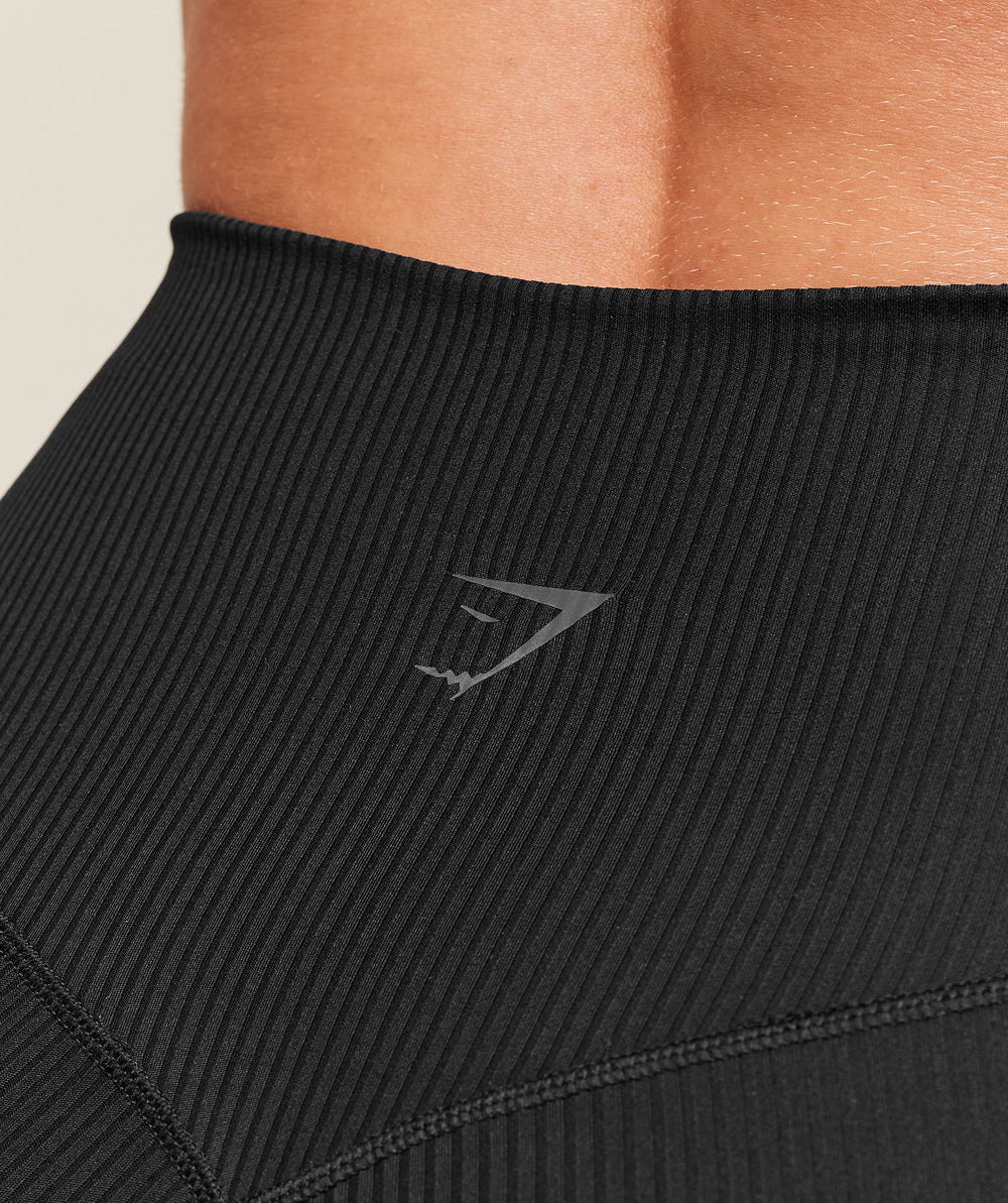 Ribbed Contour Leggings Black