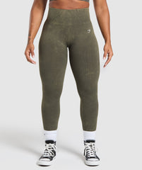 Gains Seamless Leggings Strength Green