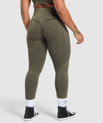 Gains Seamless Leggings Strength Green