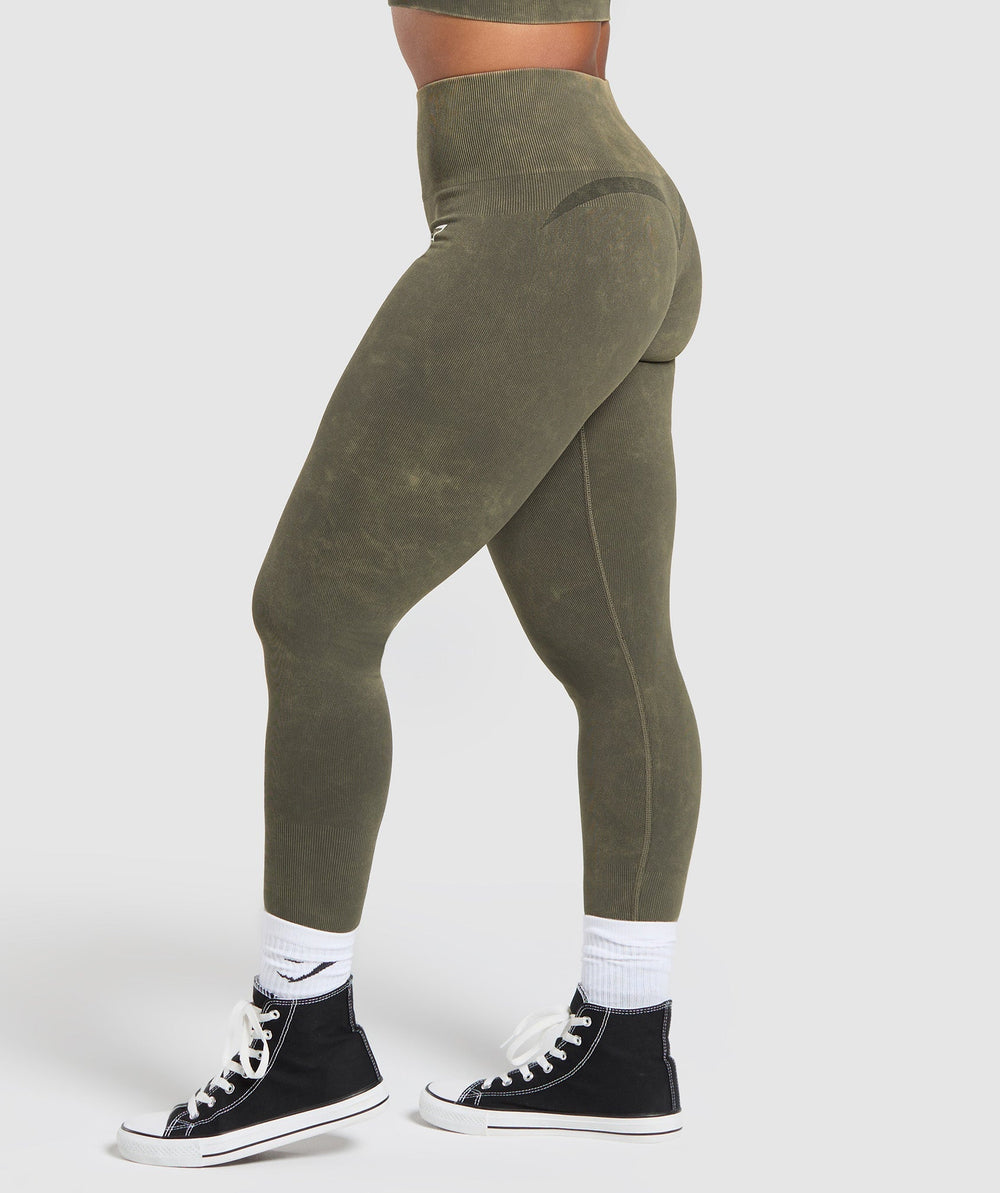Gains Seamless Leggings Strength Green