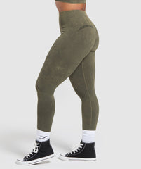Gains Seamless Leggings Strength Green