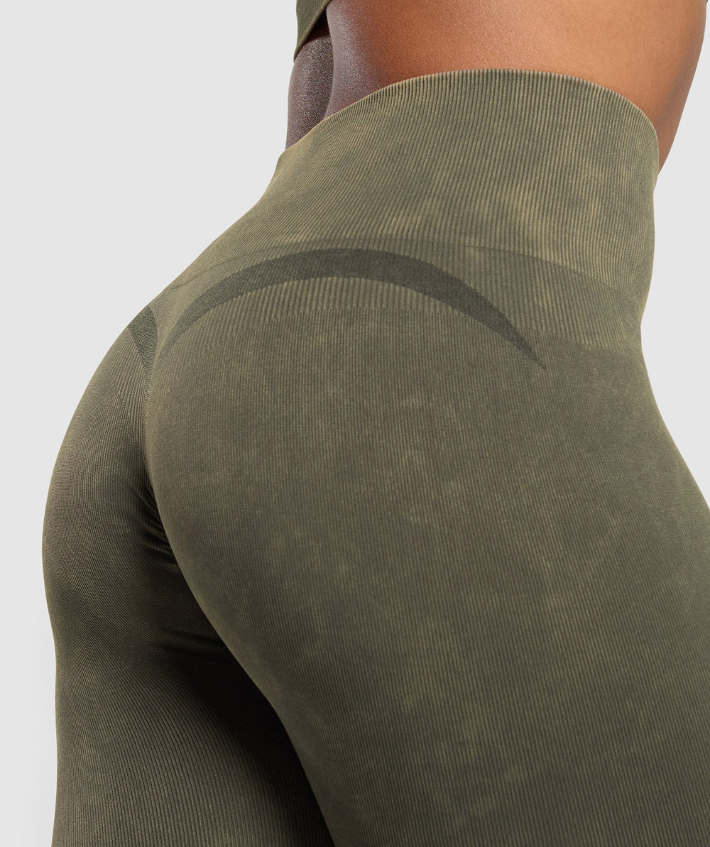 Gains Seamless Leggings Strength Green