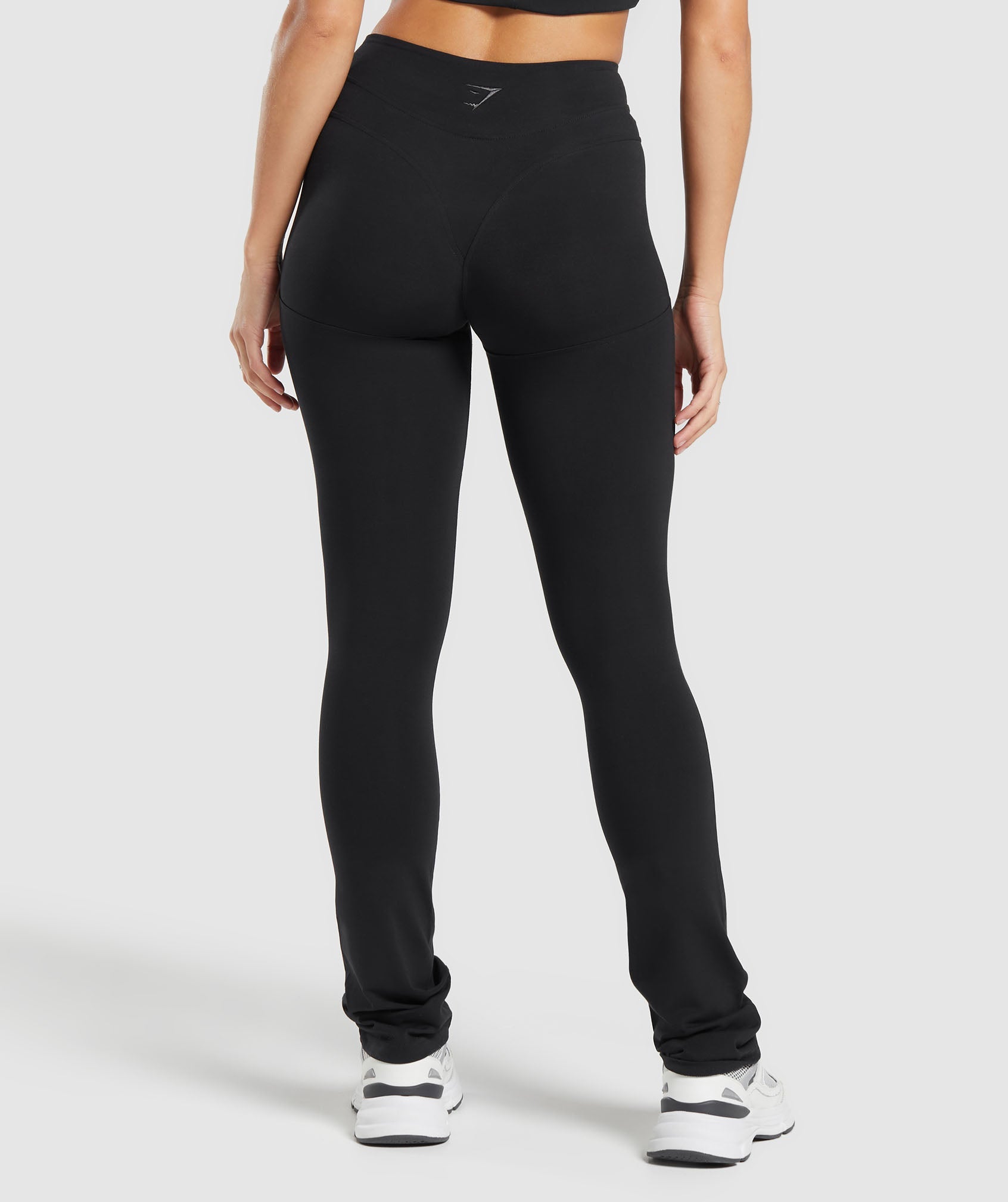 Rest Day Boot Cut Cotton Leggings Black