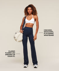 Whitney Flared Leggings Navy