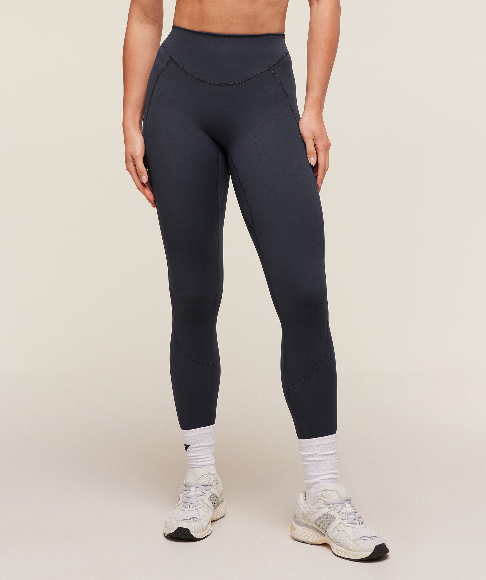 Lifting Dipped Waistband Leggings Heavy Blue