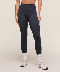 Lifting Dipped Waistband Leggings Heavy Blue