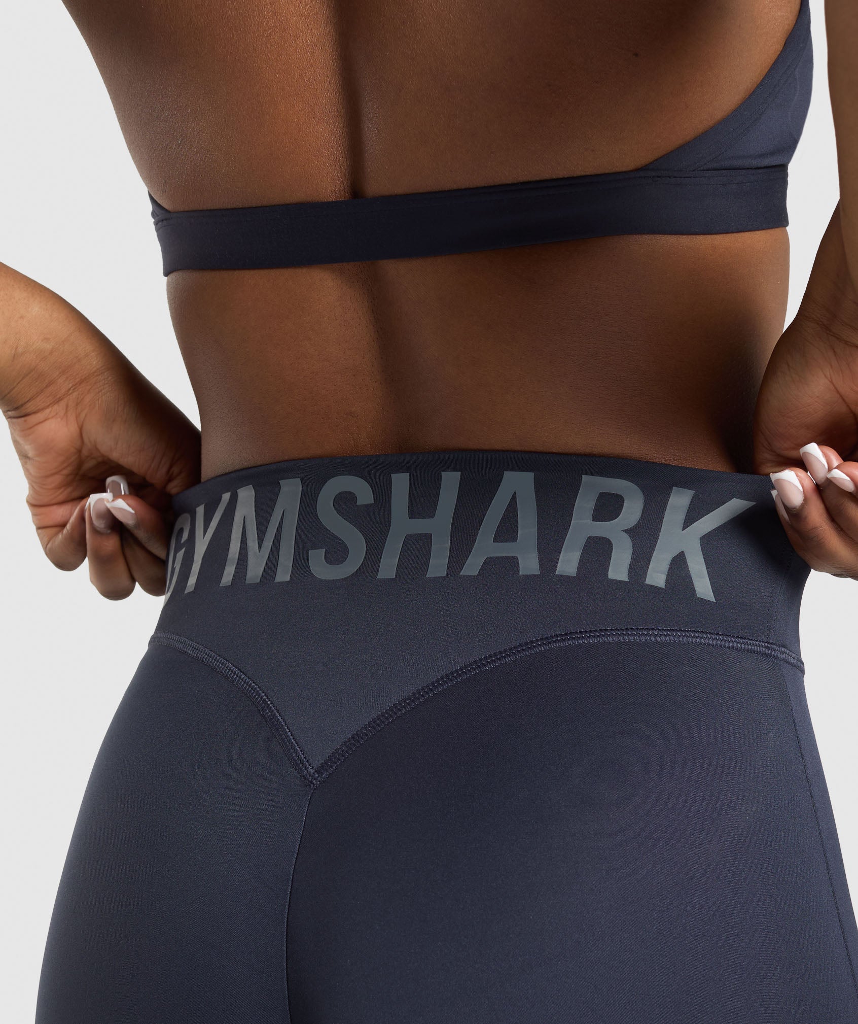 Wordmark Graphic Leggings Heavy Blue