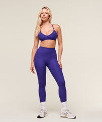 Ribbed Contour Leggings Cobalt Purple
