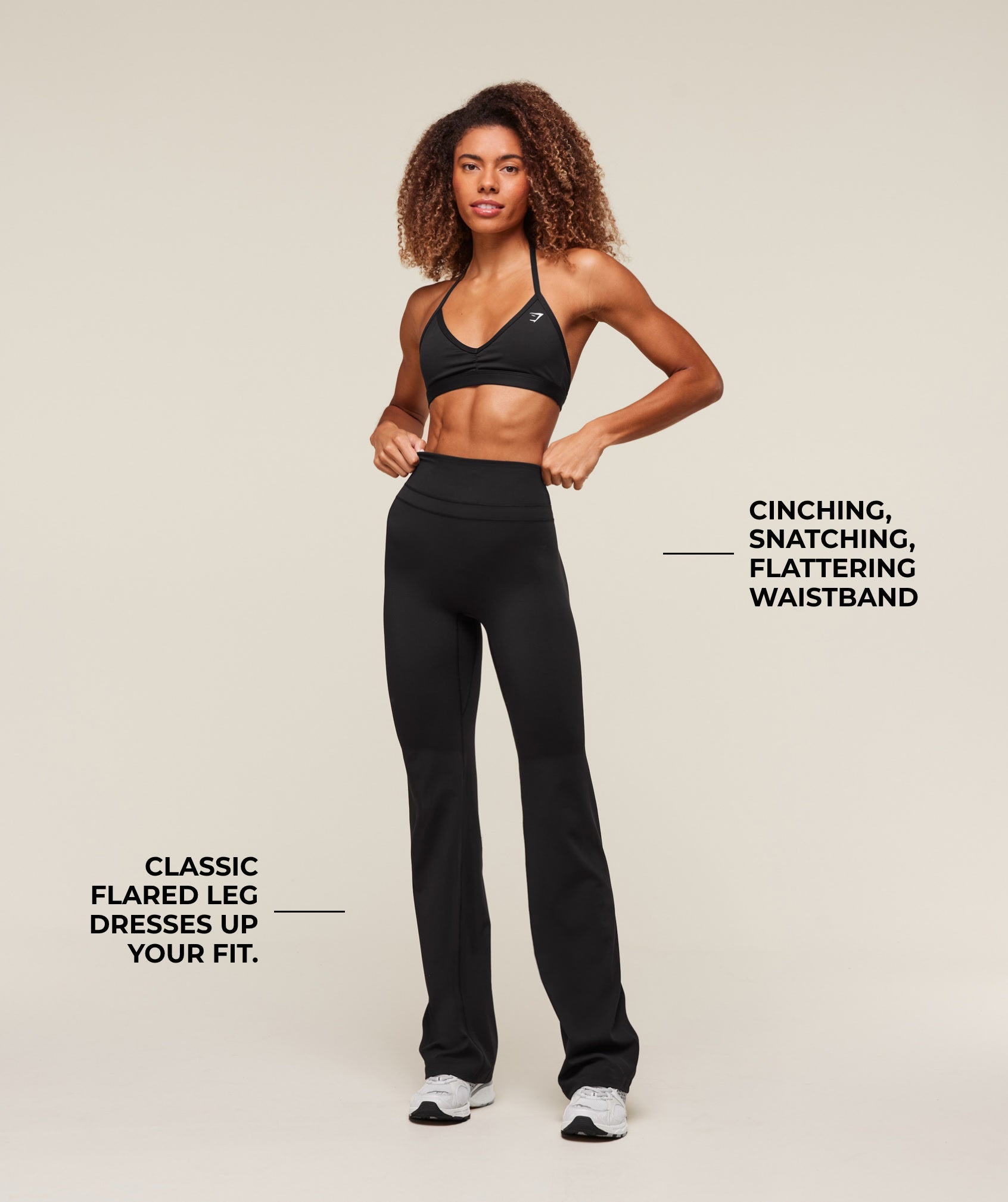 Whitney Flared Leggings Black