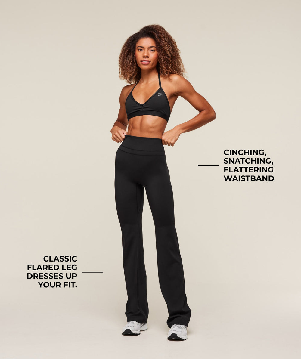 Whitney Flared Leggings Black