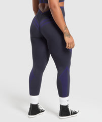 Apex Lift Seamless Leggings Heavy Blue/Cobalt Purple