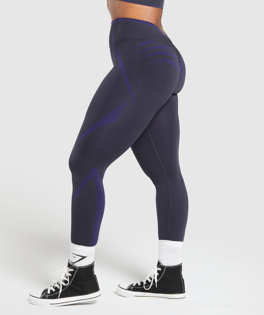 Apex Lift Seamless Leggings Heavy Blue/Cobalt Purple