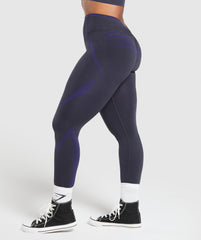 Apex Lift Seamless Leggings Heavy Blue/Cobalt Purple