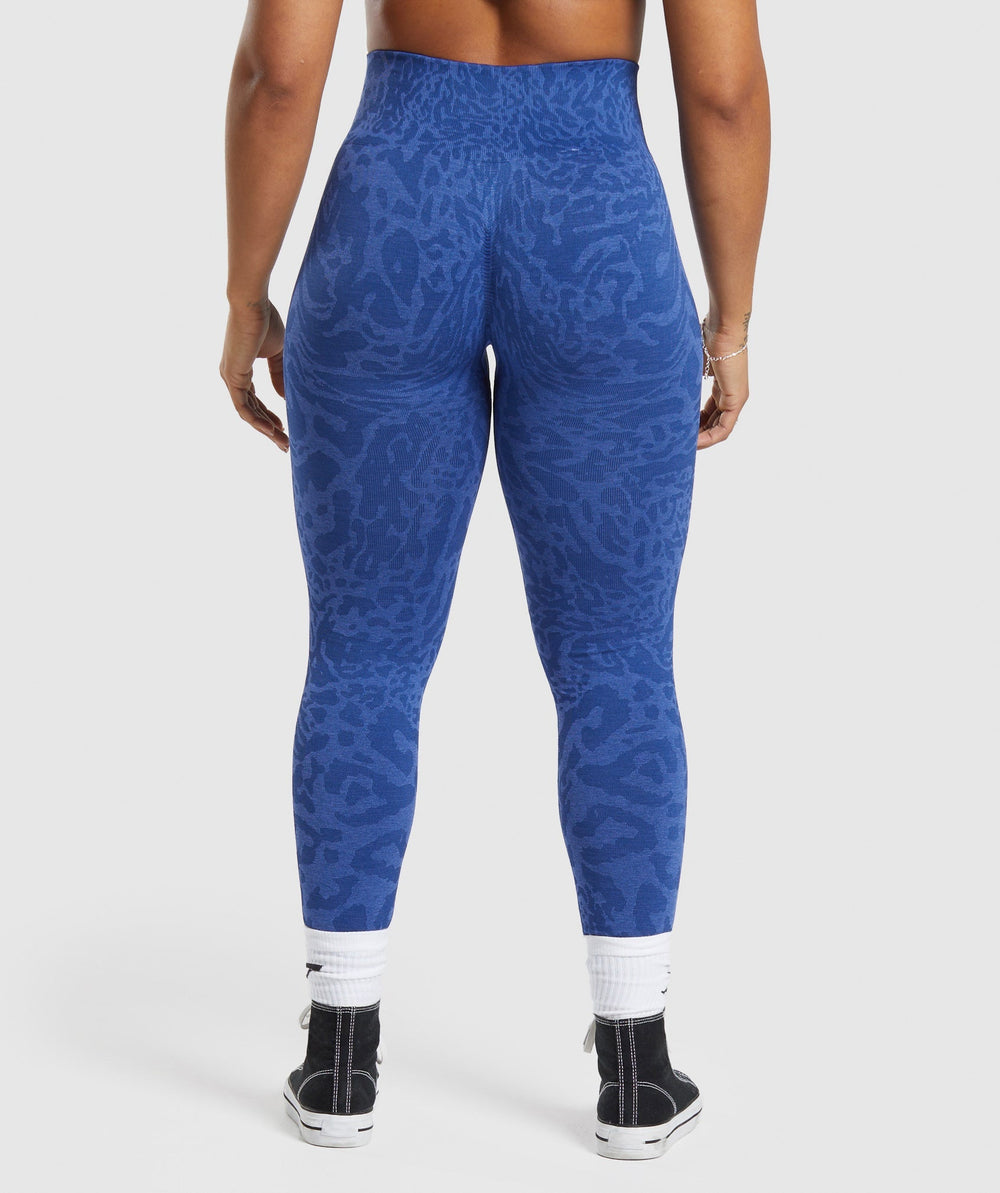 Adapt Safari Seamless Leggings Wave Blue/Iris Blue